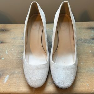 J Crew Block heel Suede heels Size 8